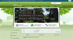 Desktop Screenshot of cityofhighwood.org