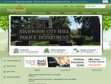 Tablet Screenshot of cityofhighwood.org