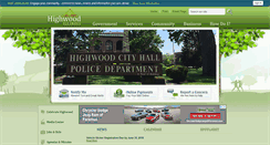 Desktop Screenshot of cityofhighwood.com